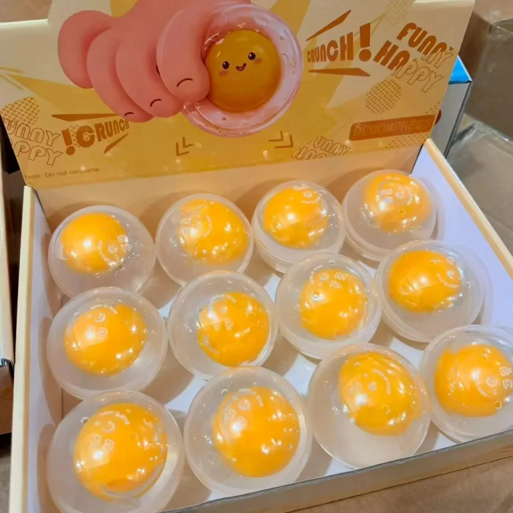 Crispy Crystal Clay Egg Yolk Pie Squishy