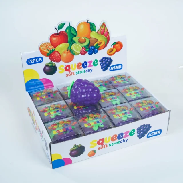 PVC Grape Block Squishy