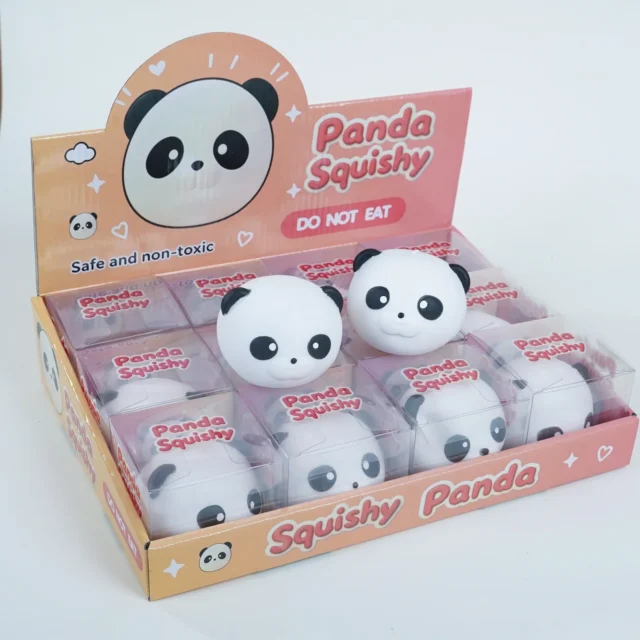PVC Panda Block Squishy