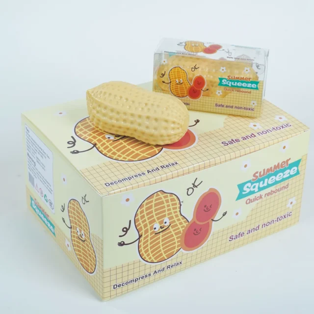 PVC Peanut Block Squishy