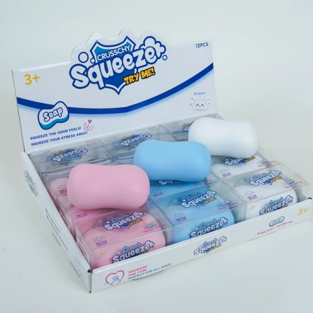 PVC Three-Color Soap Block Squishy